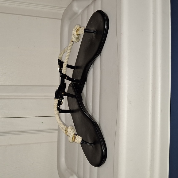Michael Kors Shoes - Michael Kors "Holly" jelly sandals - black/rope - 7
